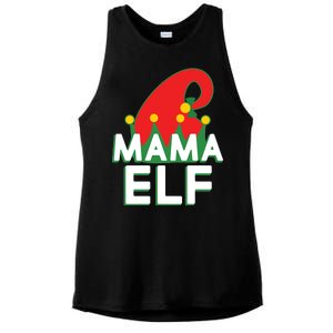 Christmas: Mama Elf Ladies PosiCharge Tri-Blend Wicking Tank