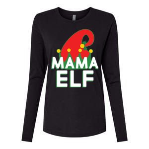 Christmas: Mama Elf Womens Cotton Relaxed Long Sleeve T-Shirt