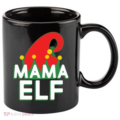 Christmas: Mama Elf 11oz C Handle Ceramic Mug