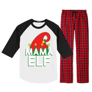 Christmas: Mama Elf Raglan Sleeve Pajama Set