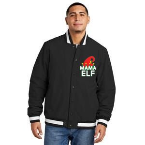 Christmas: Mama Elf Insulated Varsity Jacket