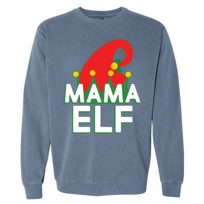 Christmas: Mama Elf Garment-Dyed Sweatshirt