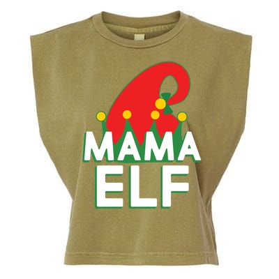 Christmas: Mama Elf Garment-Dyed Women's Muscle Tee