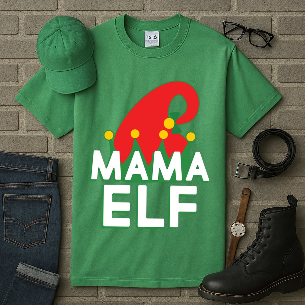 Christmas: Mama Elf Tall T-Shirt