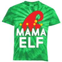 Christmas: Mama Elf Kids Tie-Dye T-Shirt