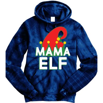 Christmas: Mama Elf Tie Dye Hoodie