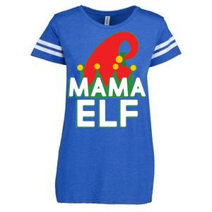 Christmas: Mama Elf Enza Ladies Jersey Football T-Shirt