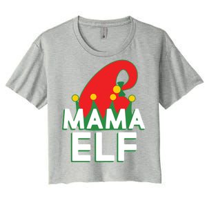 Christmas: Mama Elf Women's Crop Top Tee