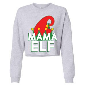 Christmas: Mama Elf Cropped Pullover Crew