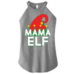 Christmas: Mama Elf Women's Perfect Tri Rocker Tank