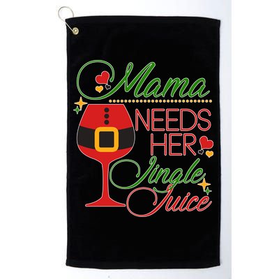 Christmas Mama Needs Her Jingle Juice Wine Golf Towel