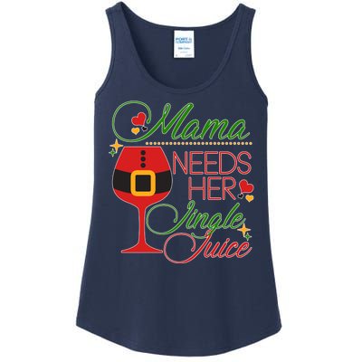 Christmas Mama Needs Her Jingle Juice Wine Ladies Essential Tank