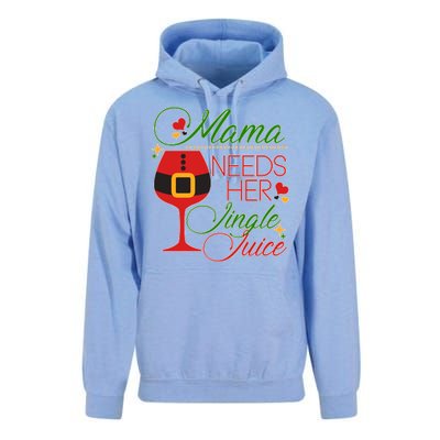 Christmas Mama Needs Her Jingle Juice Wine Unisex Surf Hoodie