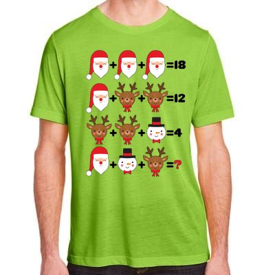 Christmas Math Quiz Adult ChromaSoft Performance T-Shirt