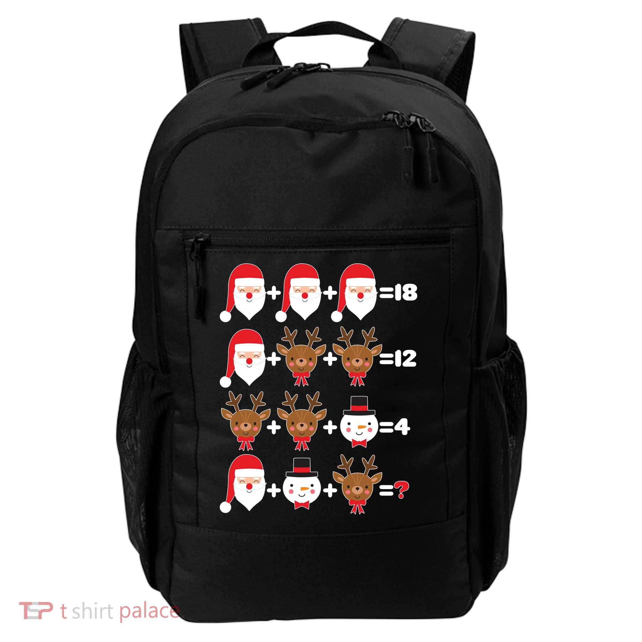 Christmas Math Quiz Daily Commute Backpack