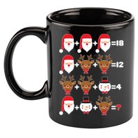 Christmas Math Quiz 11oz C Handle Ceramic Mug