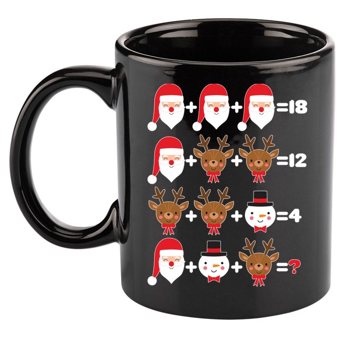Christmas Math Quiz 11oz C Handle Ceramic Mug