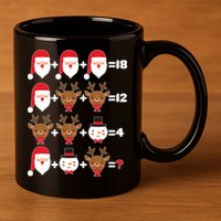 Christmas Math Quiz 11oz C Handle Ceramic Mug