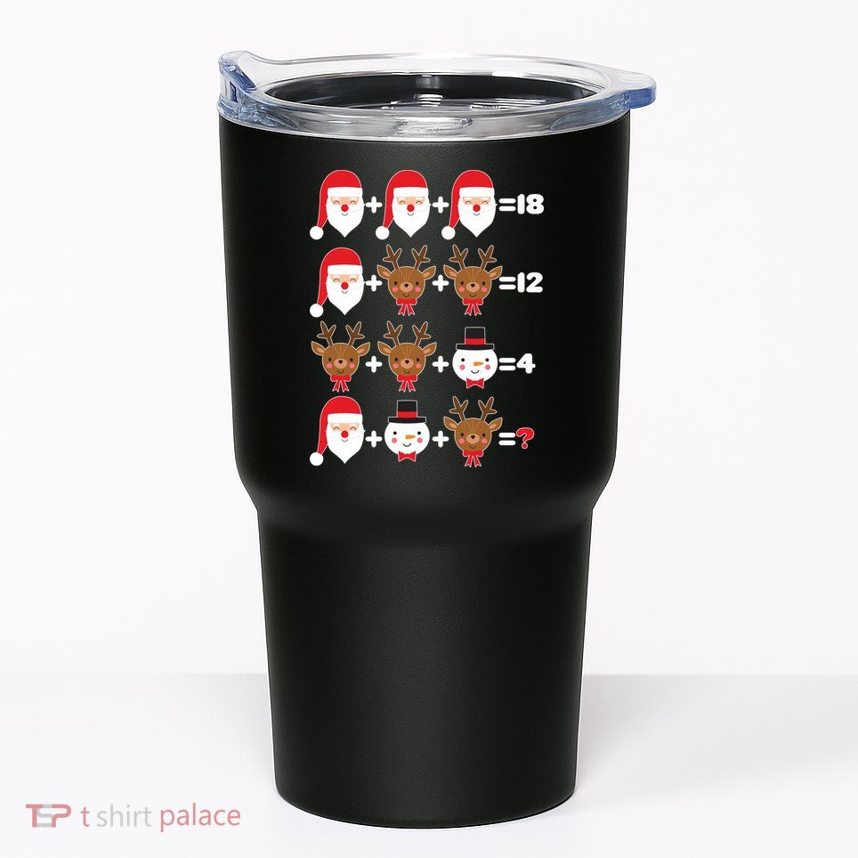 Christmas Math Quiz Tumbler