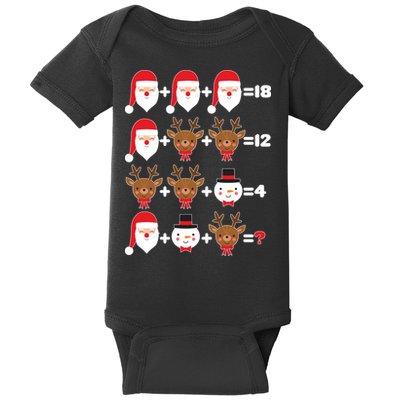 Christmas Math Quiz Baby Bodysuit