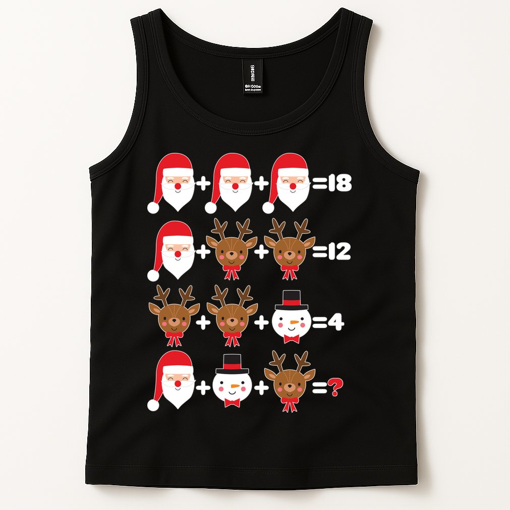 Christmas Math Quiz Tank Top