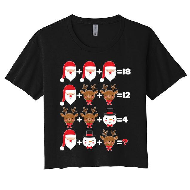 Christmas Math Quiz Crop Top