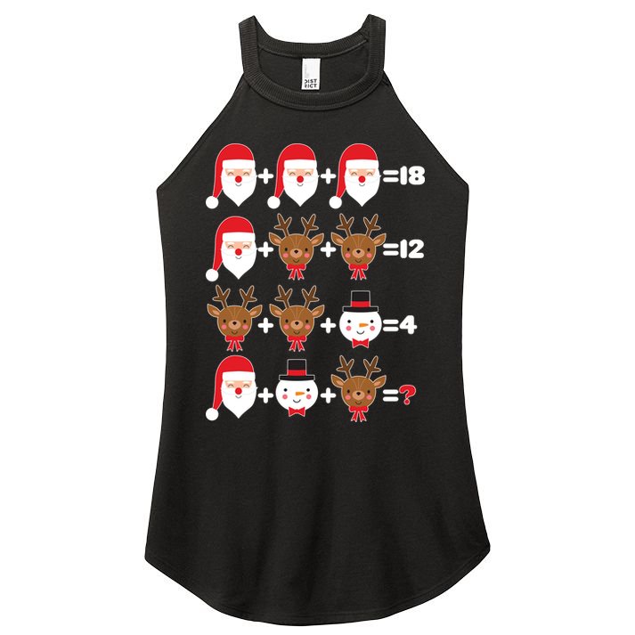 Christmas Math Quiz Women's Perfect Tri Rocker Tank