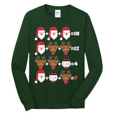 Christmas Math Quiz Tall Long Sleeve T-Shirt
