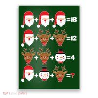 Christmas Math Quiz Poster