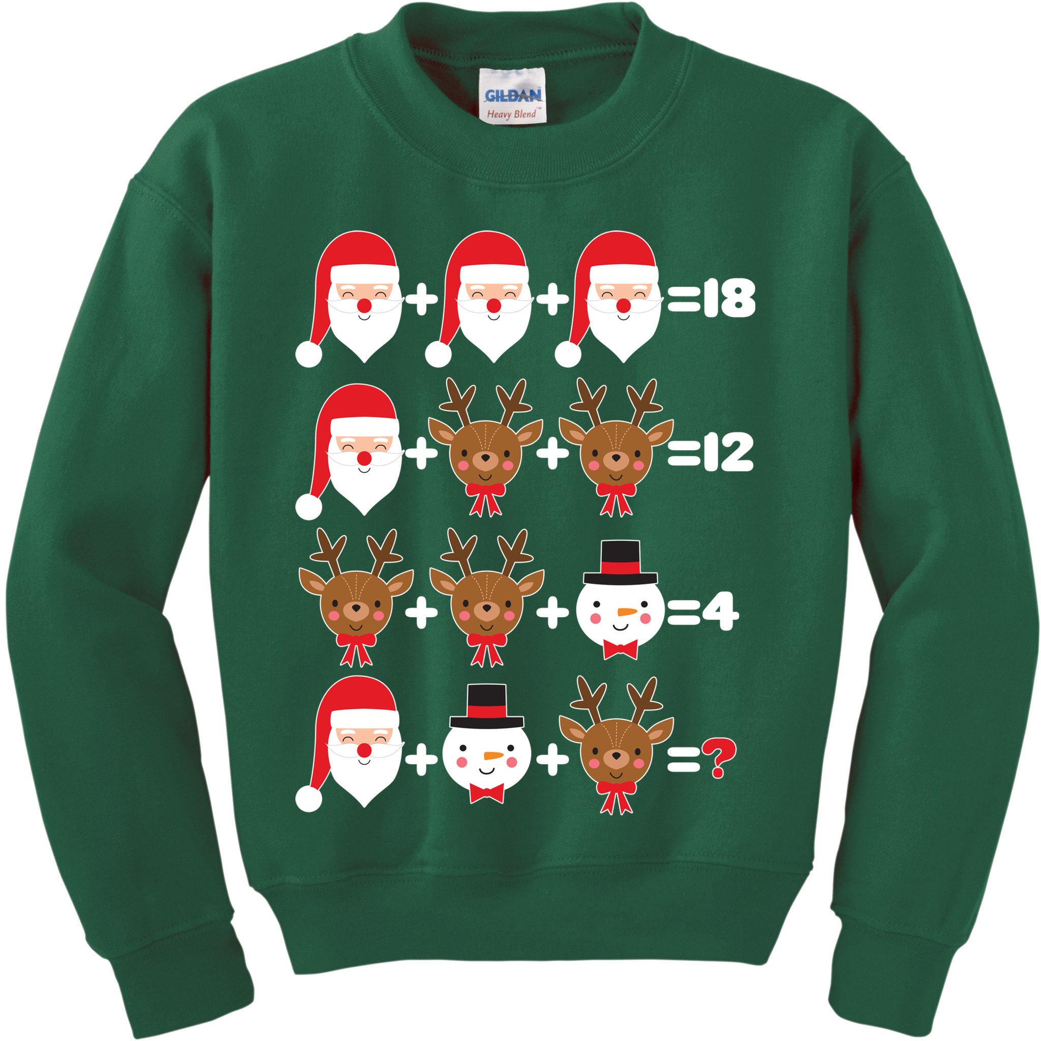 Christmas Math Quiz Kids Sweatshirt