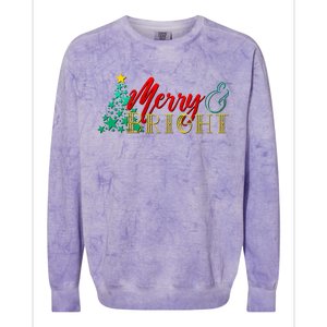 Christmas Merry & Bright Colorblast Crewneck Sweatshirt