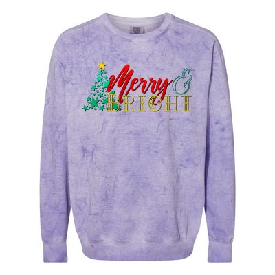 Christmas Merry & Bright Colorblast Crewneck Sweatshirt