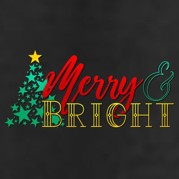 Christmas Merry & Bright 7 Panel Mesh Trucker Snapback Hat