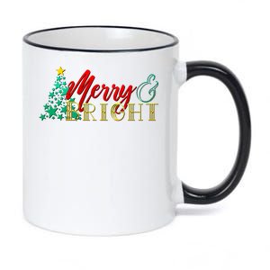 Christmas Merry & Bright 11oz Black Color Changing Mug