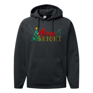 Christmas Merry & Bright Performance Fleece Hoodie