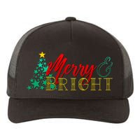 Christmas Merry & Bright Yupoong Adult 5-Panel Trucker Hat