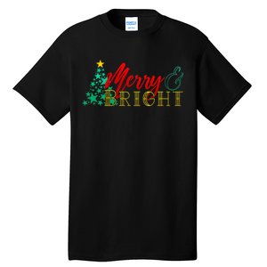 Christmas Merry & Bright Tall T-Shirt