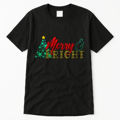Christmas Merry & Bright Tall T-Shirt