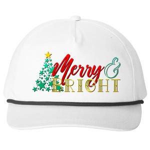 Christmas Merry & Bright Snapback Five-Panel Rope Hat