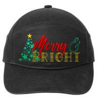 Christmas Merry & Bright 7-Panel Snapback Hat