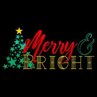 Christmas Merry & Bright Drawstring Bag