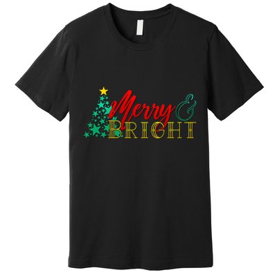 Christmas Merry & Bright Premium T-Shirt