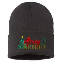 Christmas Merry & Bright Sustainable Knit Beanie