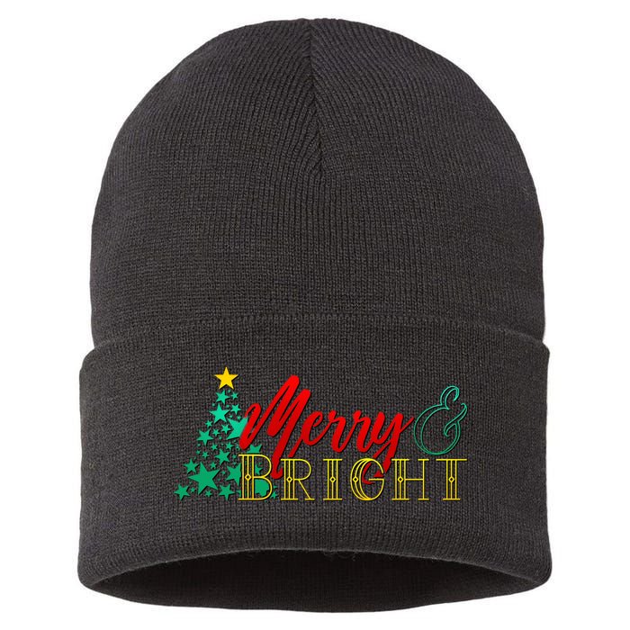 Christmas Merry & Bright Sustainable Knit Beanie