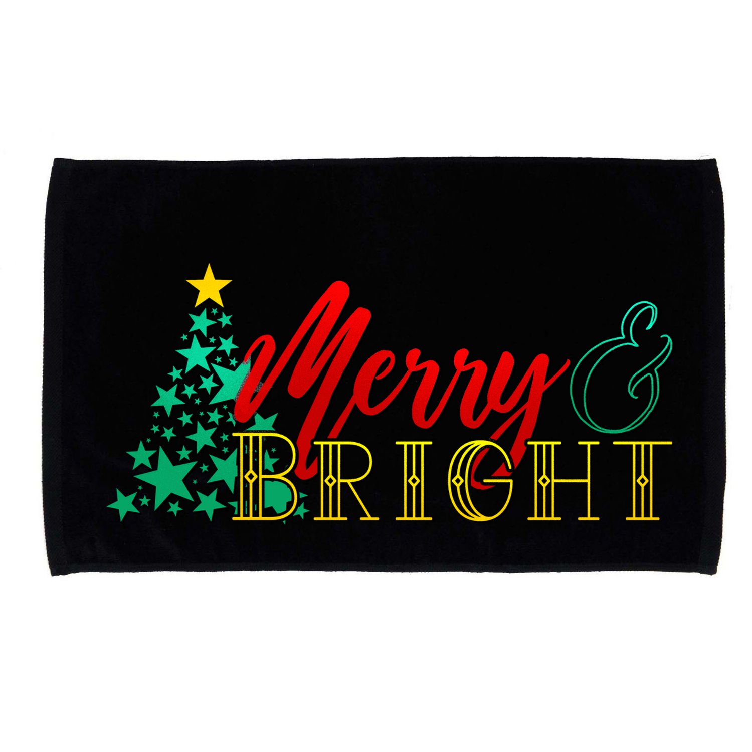 Christmas Merry & Bright Microfiber Hand Towel