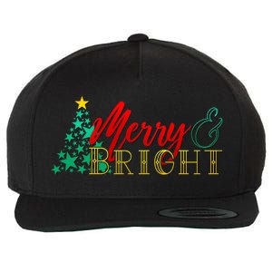 Christmas Merry & Bright Wool Snapback Cap