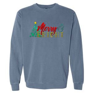 Christmas Merry & Bright Garment-Dyed Sweatshirt