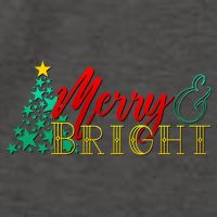 Christmas Merry & Bright Vector Backpack