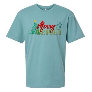 Christmas Merry & Bright Sueded Cloud Jersey T-Shirt