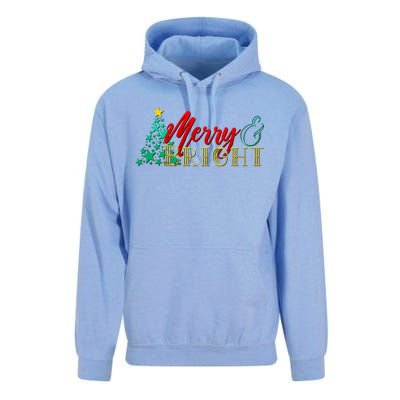 Christmas Merry & Bright Unisex Surf Hoodie